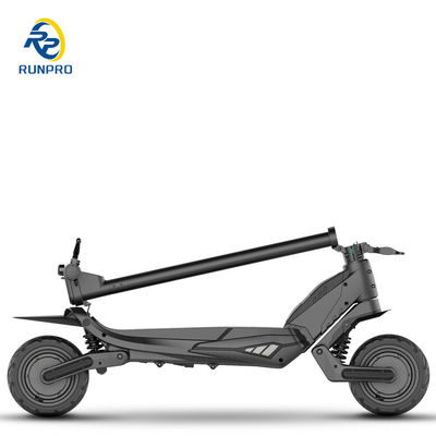 Opvouwbare offroad elektrische scooter met dubbele motor 2 * 500W en 9 inch band voor unisex-rijders