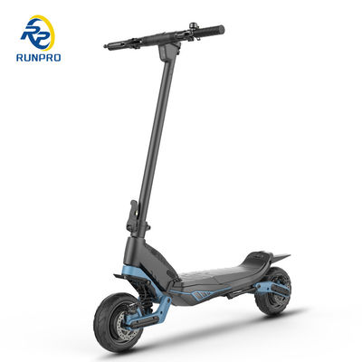 Opvouwbare offroad elektrische scooter met dubbele motor 2 * 500W en 9 inch band voor unisex-rijders