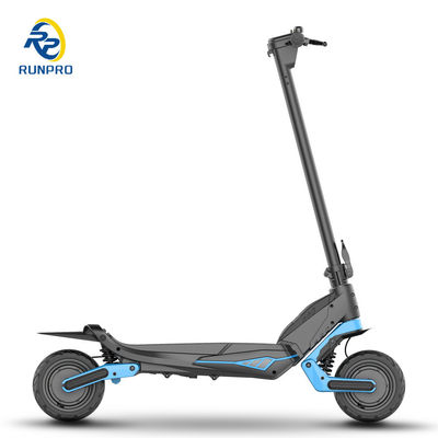 Opvouwbare offroad elektrische scooter met dubbele motor 2 * 500W en 9 inch band voor unisex-rijders