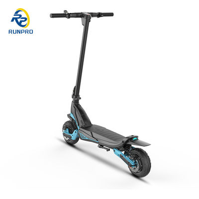 Opvouwbare offroad elektrische scooter met dubbele motor 2 * 500W en 9 inch band voor unisex-rijders