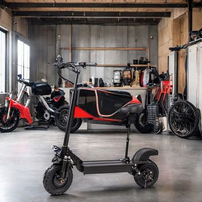 11&quot; voor- en achterbuisloze off-road unisex elektrische scooter 800W 1000W*2 60V18ah