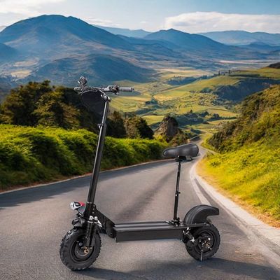 11&quot; voor- en achterbuisloze off-road unisex elektrische scooter 800W 1000W*2 60V18ah