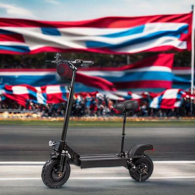 11&quot; voor- en achterbuisloze off-road unisex elektrische scooter 800W 1000W*2 60V18ah