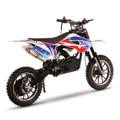 RUNPRO Two Stroke Off Road Mini Dirt Bike Goed en Verplaatsing 50CC voor maximale lading van 60kg