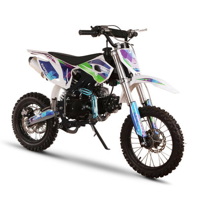 CE goedgekeurd 110cc 125cc 4 Stroke Kick Electric Start Dirt Bike Pitbike voor volwassenen Max. snelheid 61 80km/h 14/12 inch wiel