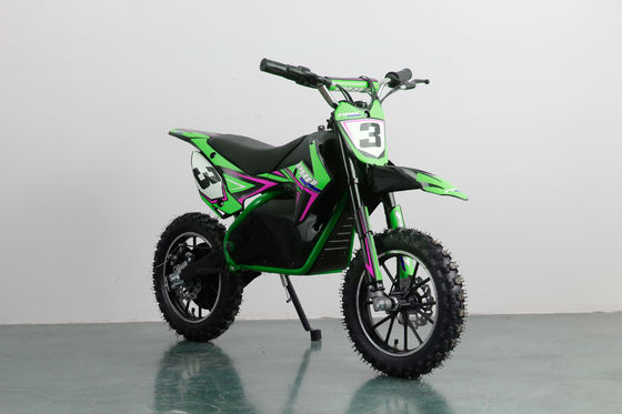 Voorrem met gedraaide schijfremmen 36V Mini Electric Moto Cross 800W Dirt Bike voor kinderen