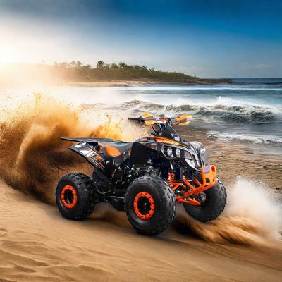 Transmissie keten aandrijving 125cc ATV 4 wieler met krachtige motor en CE-certificering