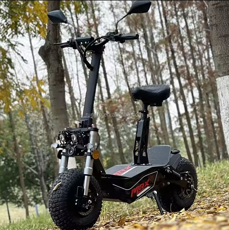 Off Road 2000W 3000W Mobiliteit Elektrische Scooter COC EEG Borstelloze Motor 10 inch Hub Motor Elektrische Scooter Motorfiets met CE