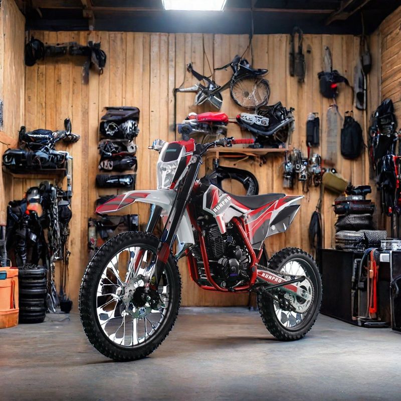 250cc off-road 4-takt benzinemotocross Dirt Bike met elektrische start en schijfrem