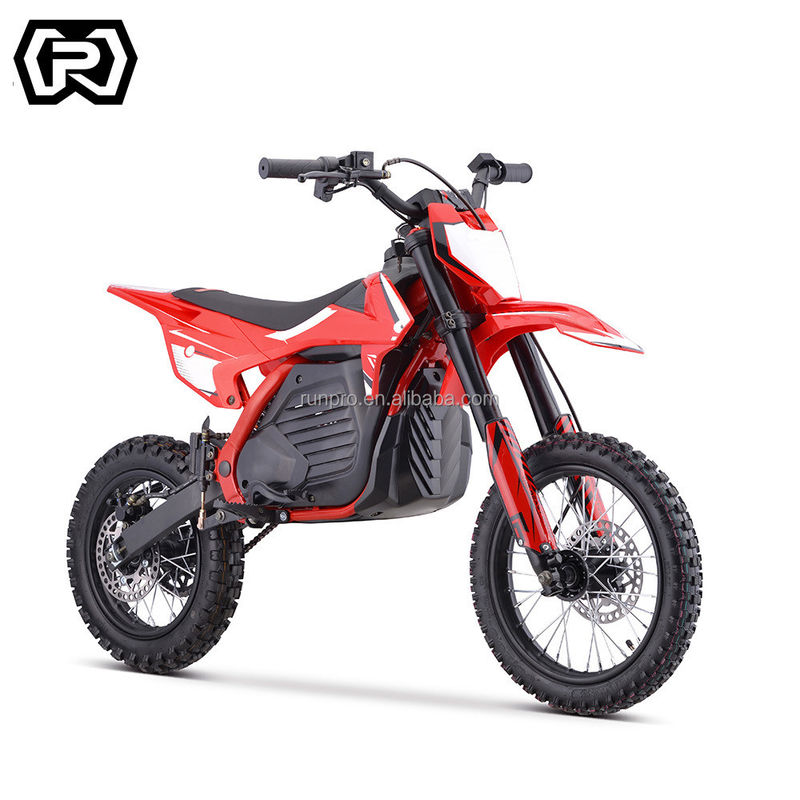 FRONT 2.75-14 REAR 3.00-12 Electric Kids Dirt Bike met krachtige keten aandrijving Motorfietsen
